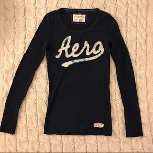 Navy Aeropostale long sleeve tee